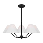 Visual Comfort Studio Canada - DJC1005MBK - Five Light Chandelier - Burke - Midnight Black