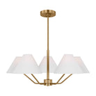 Visual Comfort Studio Canada - DJC1005SB - Five Light Chandelier - Burke - Satin Brass