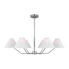 Visual Comfort Studio Canada - DJC1016BS - Six Light Chandelier - Burke - Brushed Steel