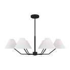 Visual Comfort Studio Canada - DJC1016MBK - Six Light Chandelier - Burke - Midnight Black