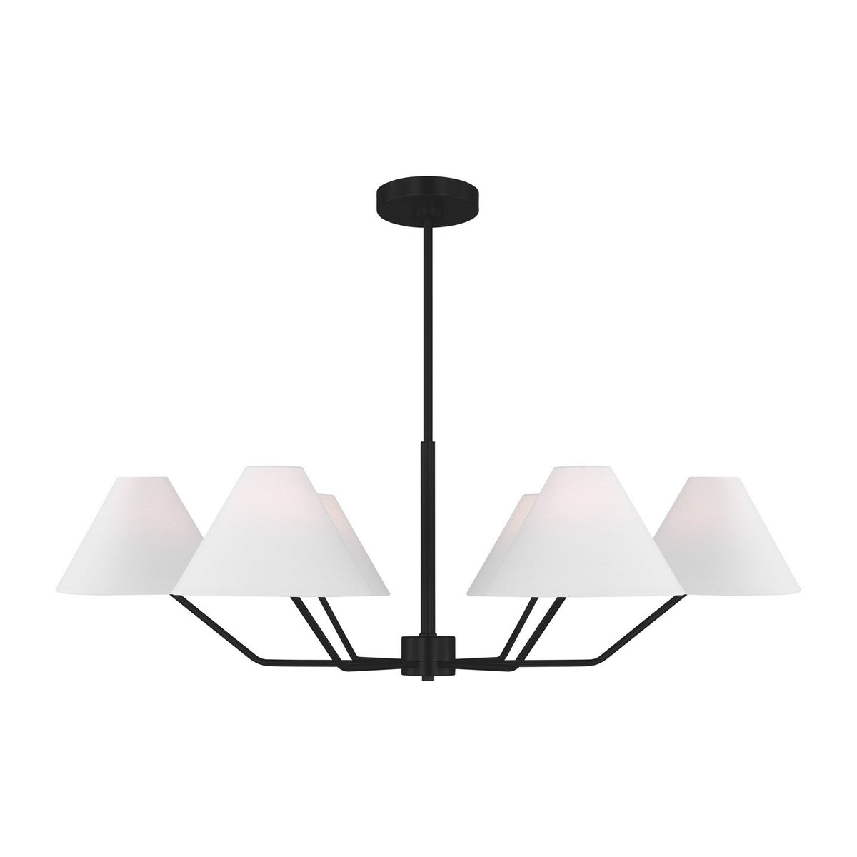 Visual Comfort Studio Canada - DJC1016MBK - Six Light Chandelier - Burke - Midnight Black