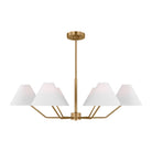 Visual Comfort Studio Canada - DJC1016SB - Six Light Chandelier - Burke - Satin Brass