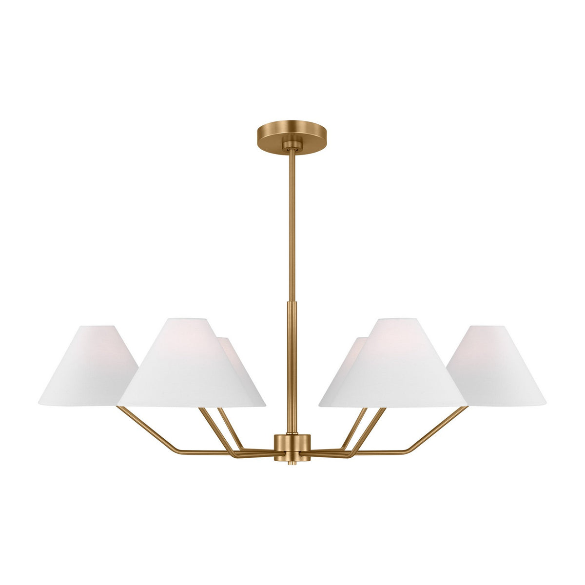 Visual Comfort Studio Canada - DJC1016SB - Six Light Chandelier - Burke - Satin Brass