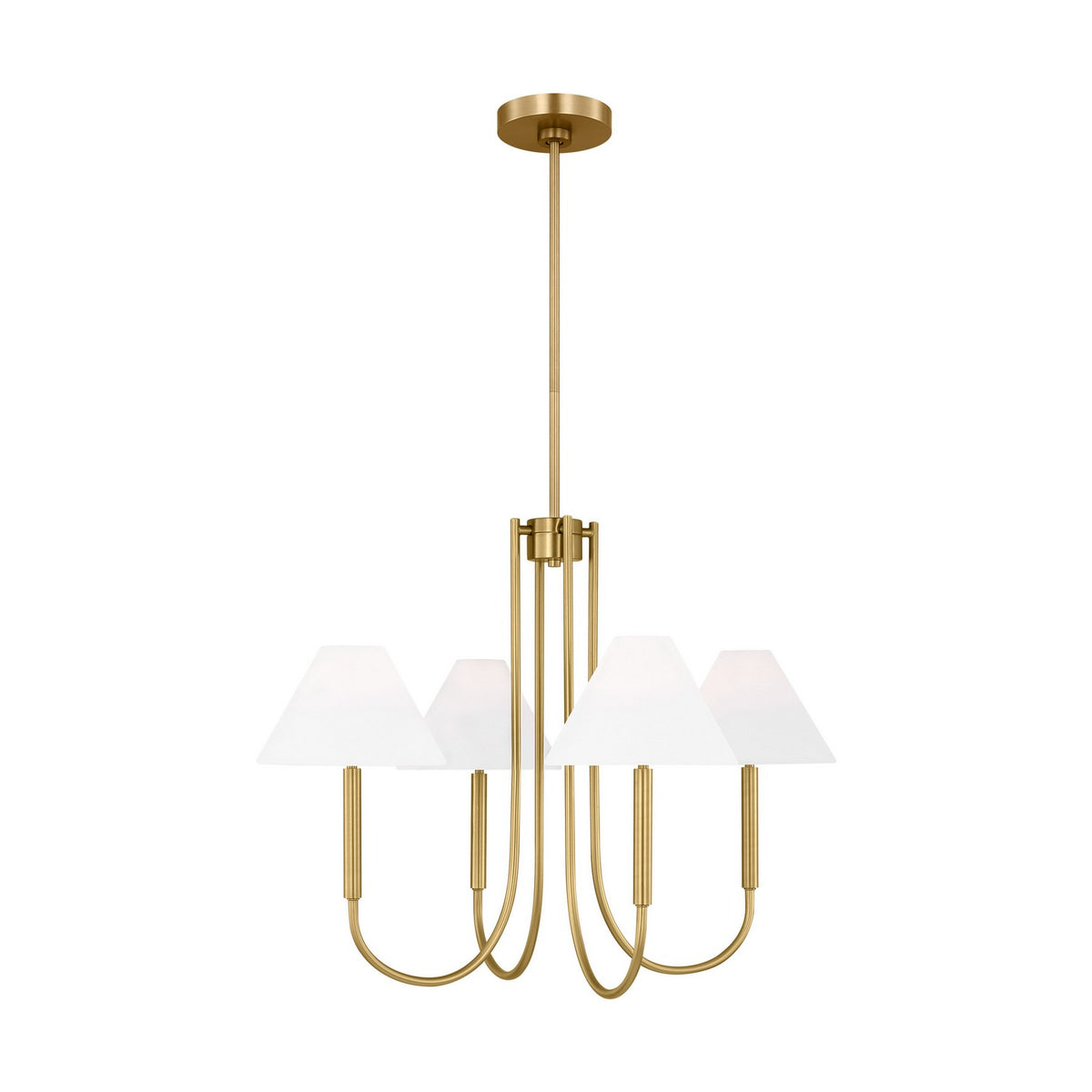 Visual Comfort Studio Canada - DJC1024SB - Five Light Chandelier - Porteau - Satin Brass