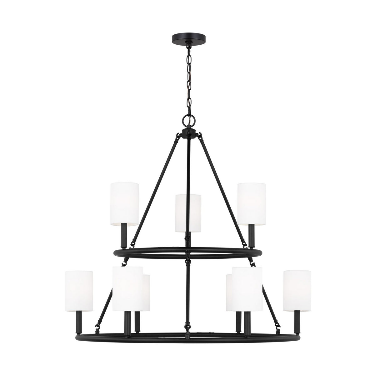 Visual Comfort Studio Canada - DJC1099MBK - Nine Light Chandelier - Egmont - Midnight Black