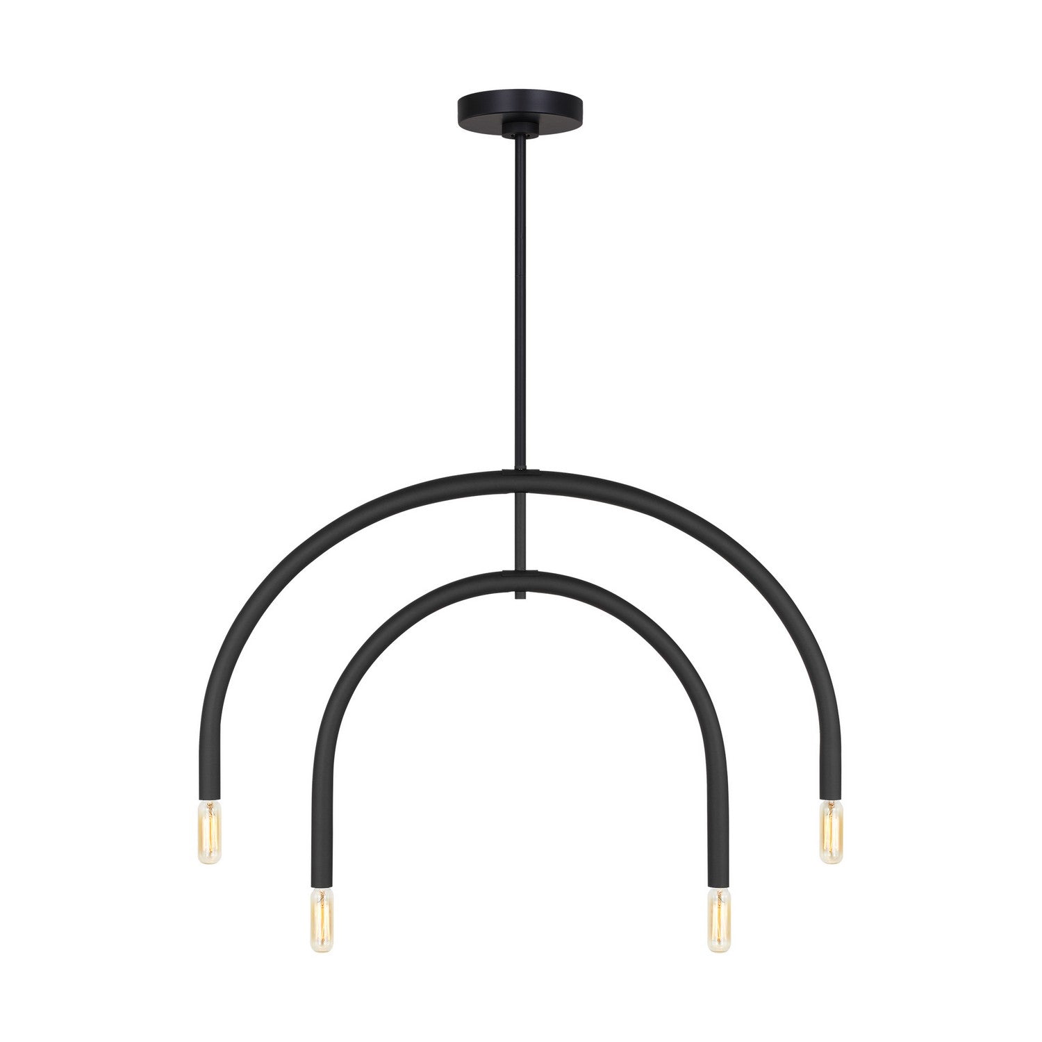Visual Comfort Studio Canada - DJC1104MBK - Four Light Chandelier - Hadden - Midnight Black
