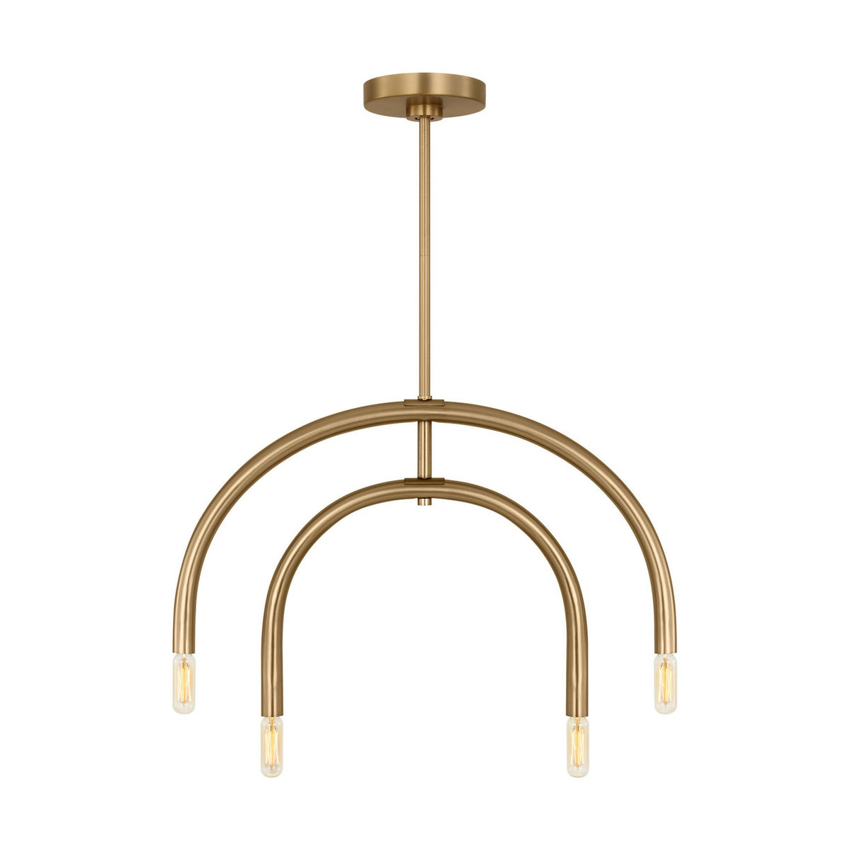 Visual Comfort Studio Canada - DJC1114SB - Four Light Chandelier - Hadden - Satin Brass