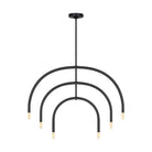 Visual Comfort Studio Canada - DJC1126MBK - Six Light Chandelier - Hadden - Midnight Black