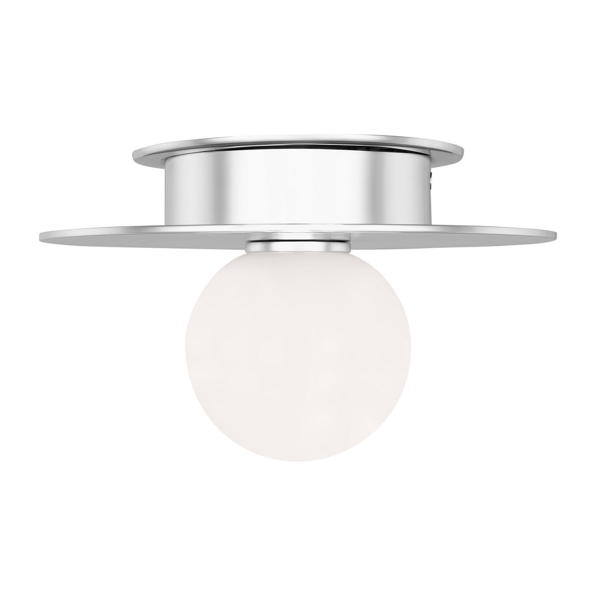 Visual Comfort Studio Canada - KF1001PN - One Light Flush Mount - Nodes - Polished Nickel