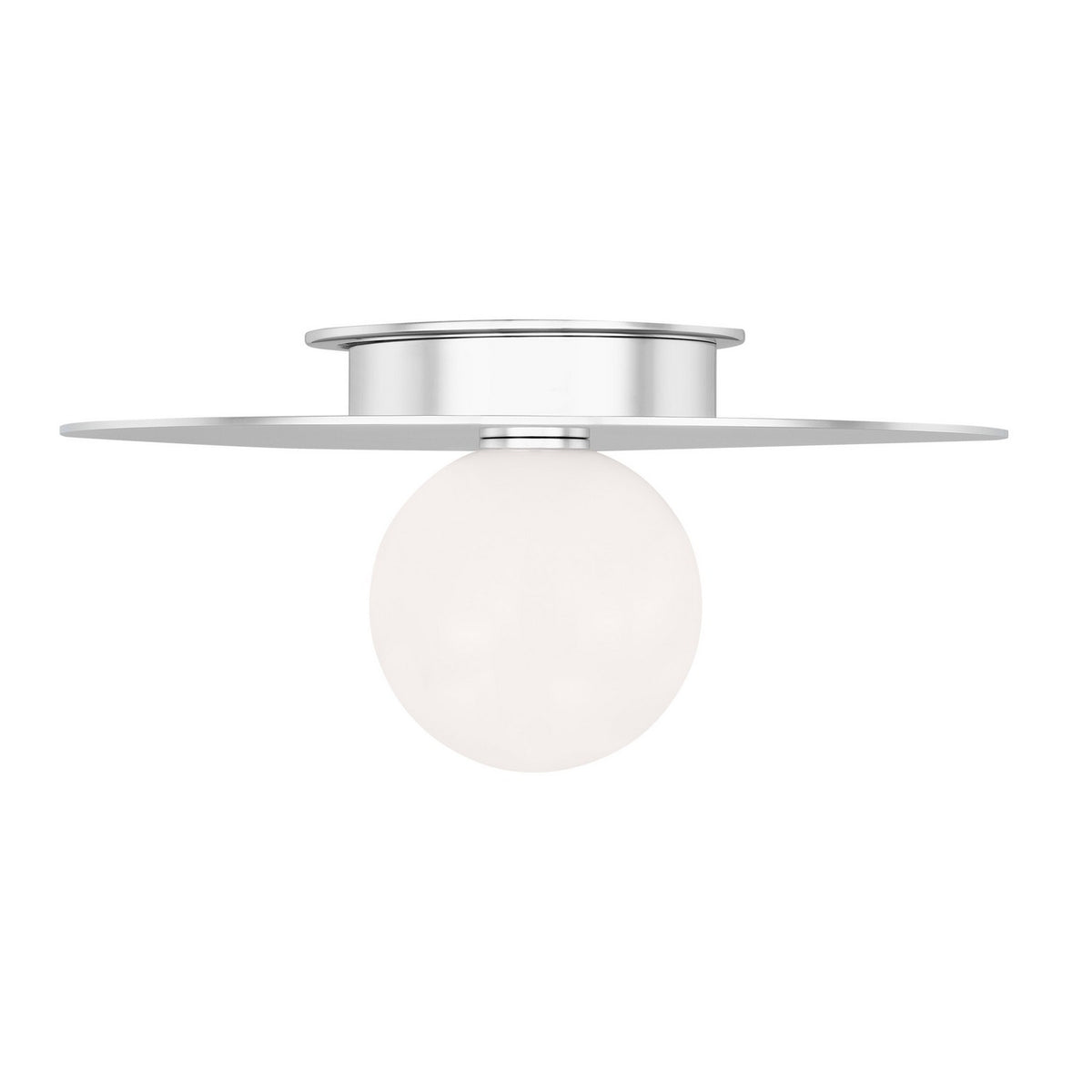 Visual Comfort Studio Canada - KF1011PN - One Light Flush Mount - Nodes - Polished Nickel