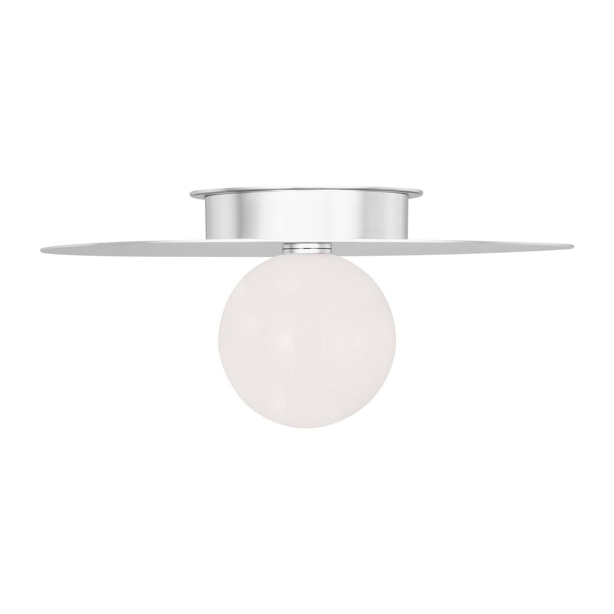 Visual Comfort Studio Canada - KF1021PN - One Light Flush Mount - Nodes - Polished Nickel