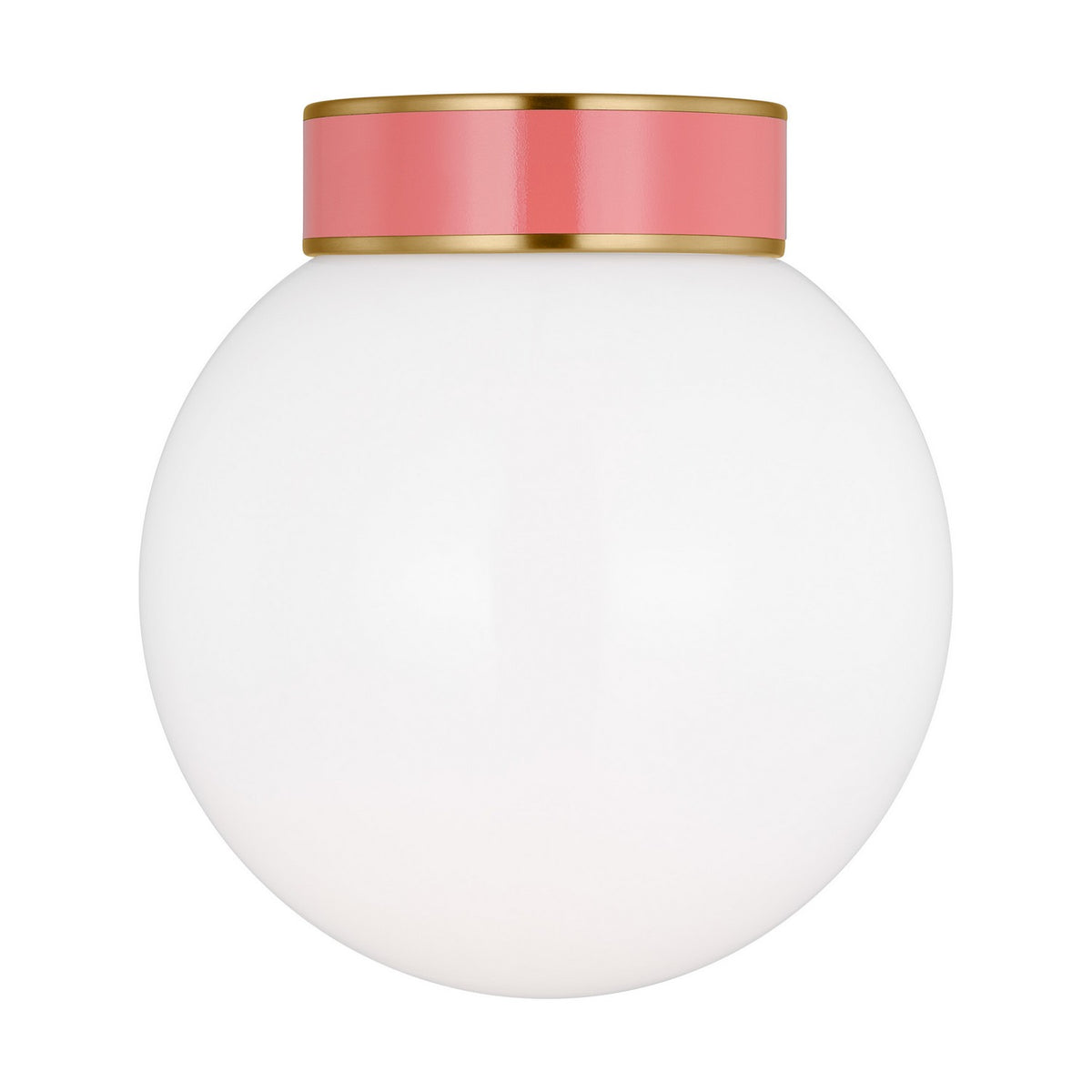 Visual Comfort Studio Canada - KSF1051BBSCRL - One Light Flush Mount - Monroe - Burnished Brass