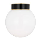 Visual Comfort Studio Canada - KSF1051BBSGBK - One Light Flush Mount - Monroe - Burnished Brass
