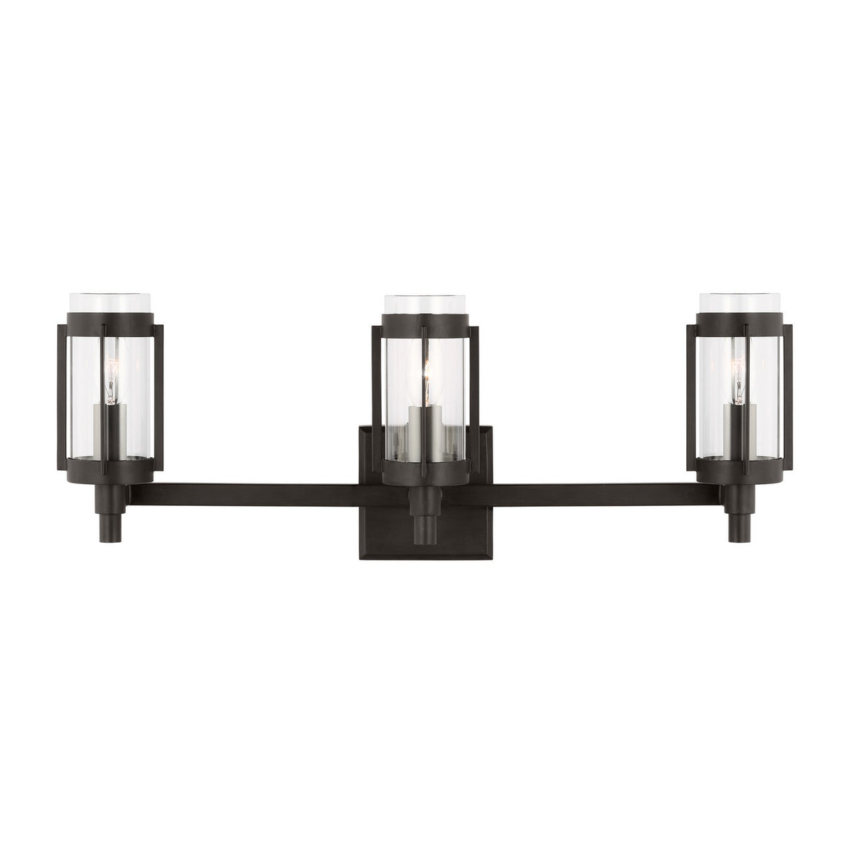 Visual Comfort Studio Canada - LV1023AI - Three Light Bath Vanity - Flynn - Aged Iron