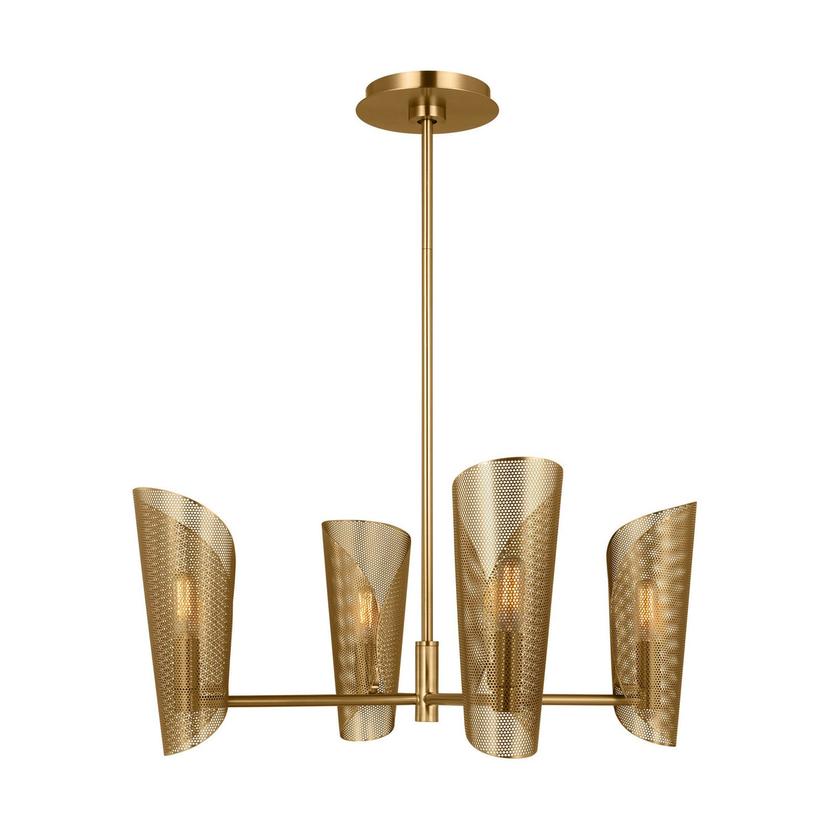 Visual Comfort Studio Canada - LXC1074BBS - Four Light Chandelier - Plivot - Burnished Brass