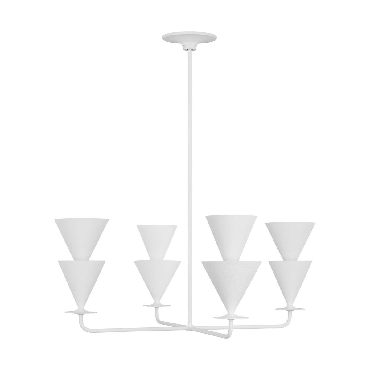 Visual Comfort Studio Canada - LXC1084CPST - Four Light Chandelier - Cornet - Cast Plaster
