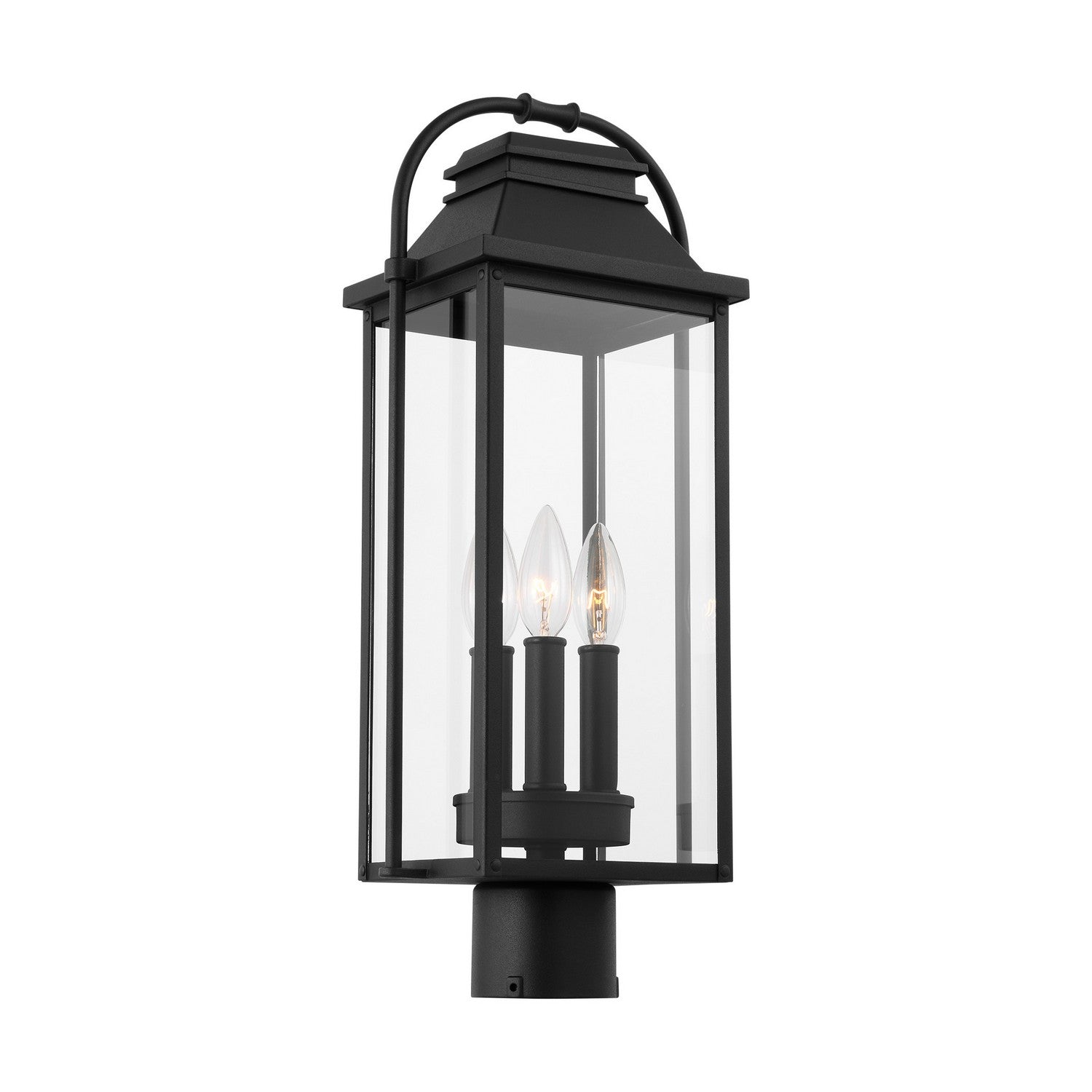 Visual Comfort Studio Canada - OL13207TXB - Three Light Outdoor Post Lantern - Wellsworth - Textured Black