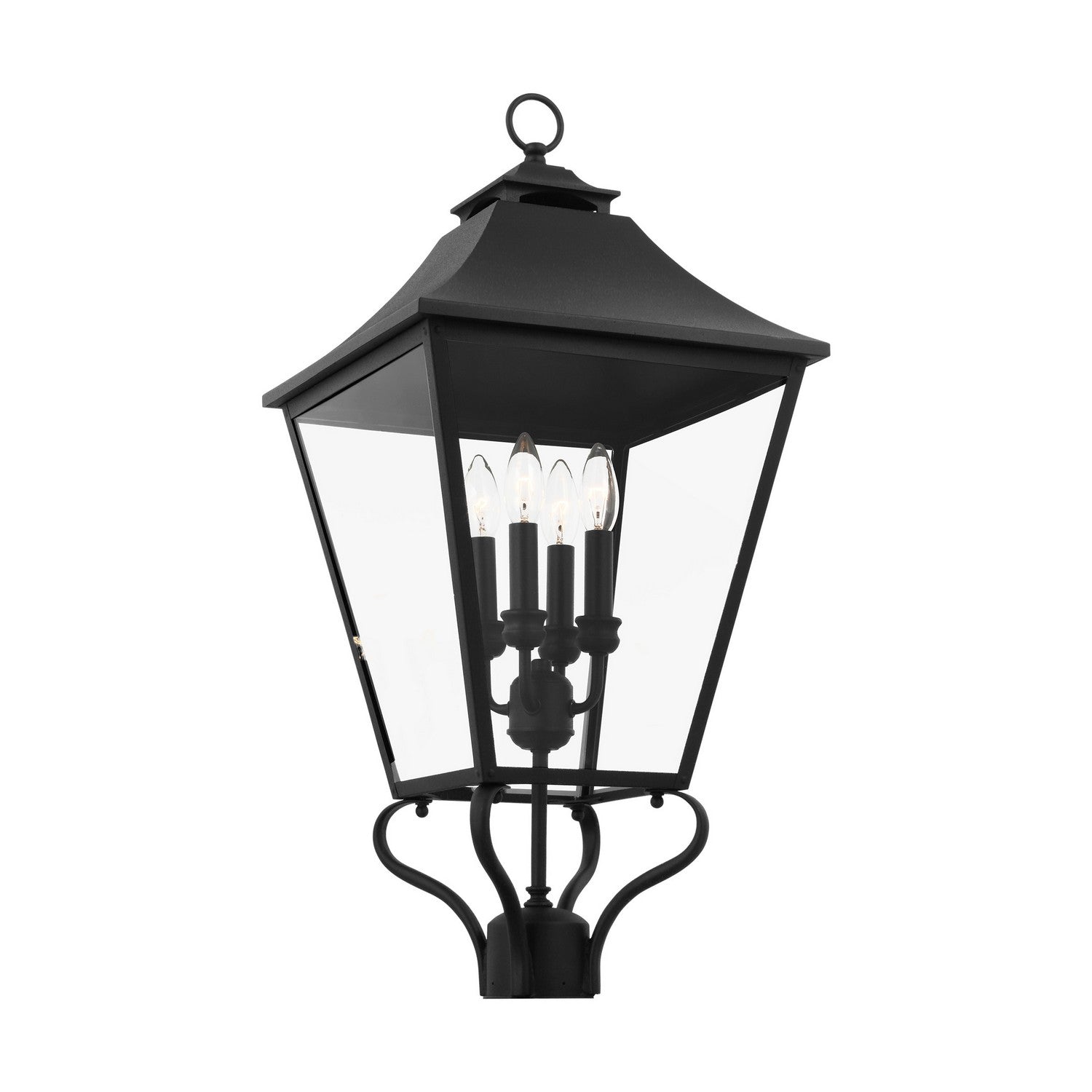Visual Comfort Studio Canada - OL14407TXB - Four Light Outdoor Post Lantern - Galena - Textured Black