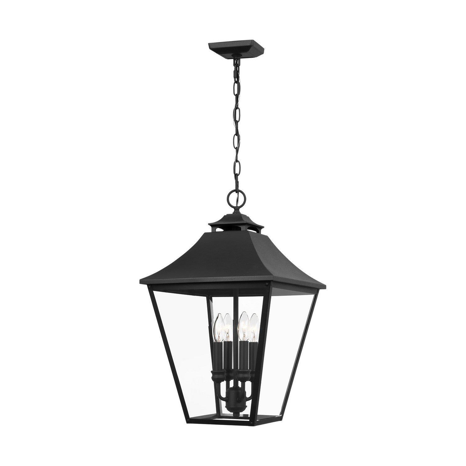 Visual Comfort Studio Canada - OL14408TXB - Four Light Outdoor Pendant - Galena - Textured Black