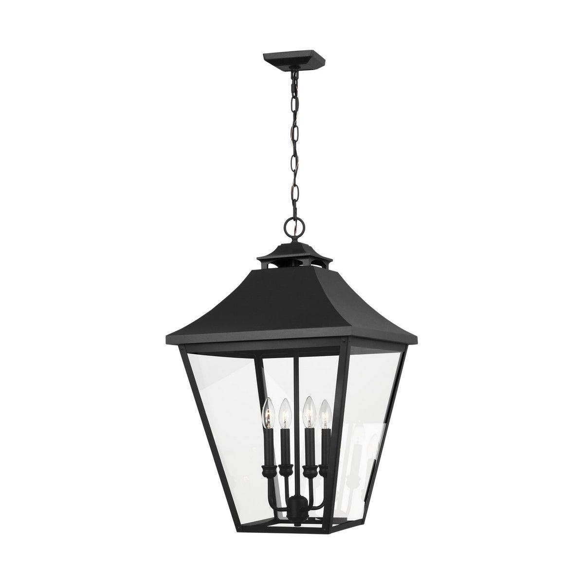 Visual Comfort Studio Canada - OL14409TXB - Four Light Outdoor Pendant - Galena - Textured Black