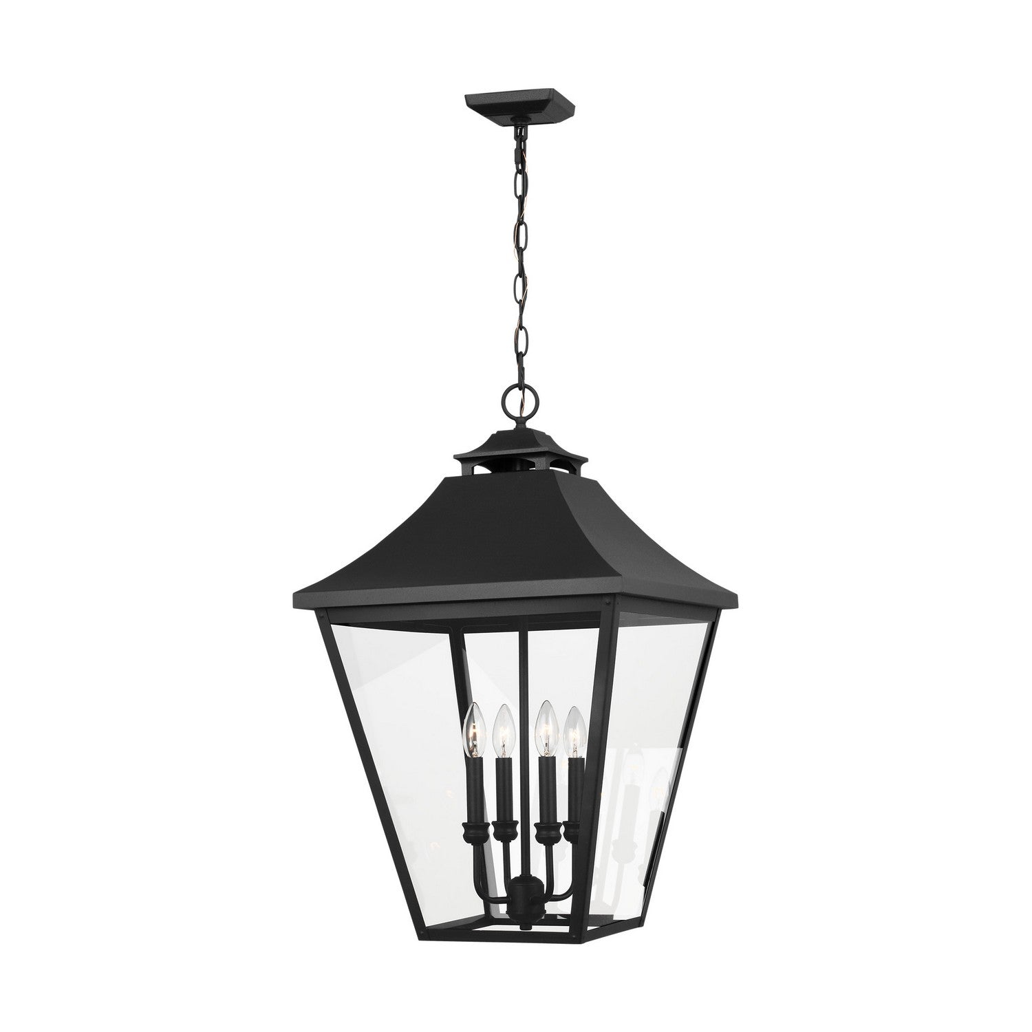 Visual Comfort Studio Canada - OL14408TXB - Four Light Outdoor Pendant - Galena - Textured Black