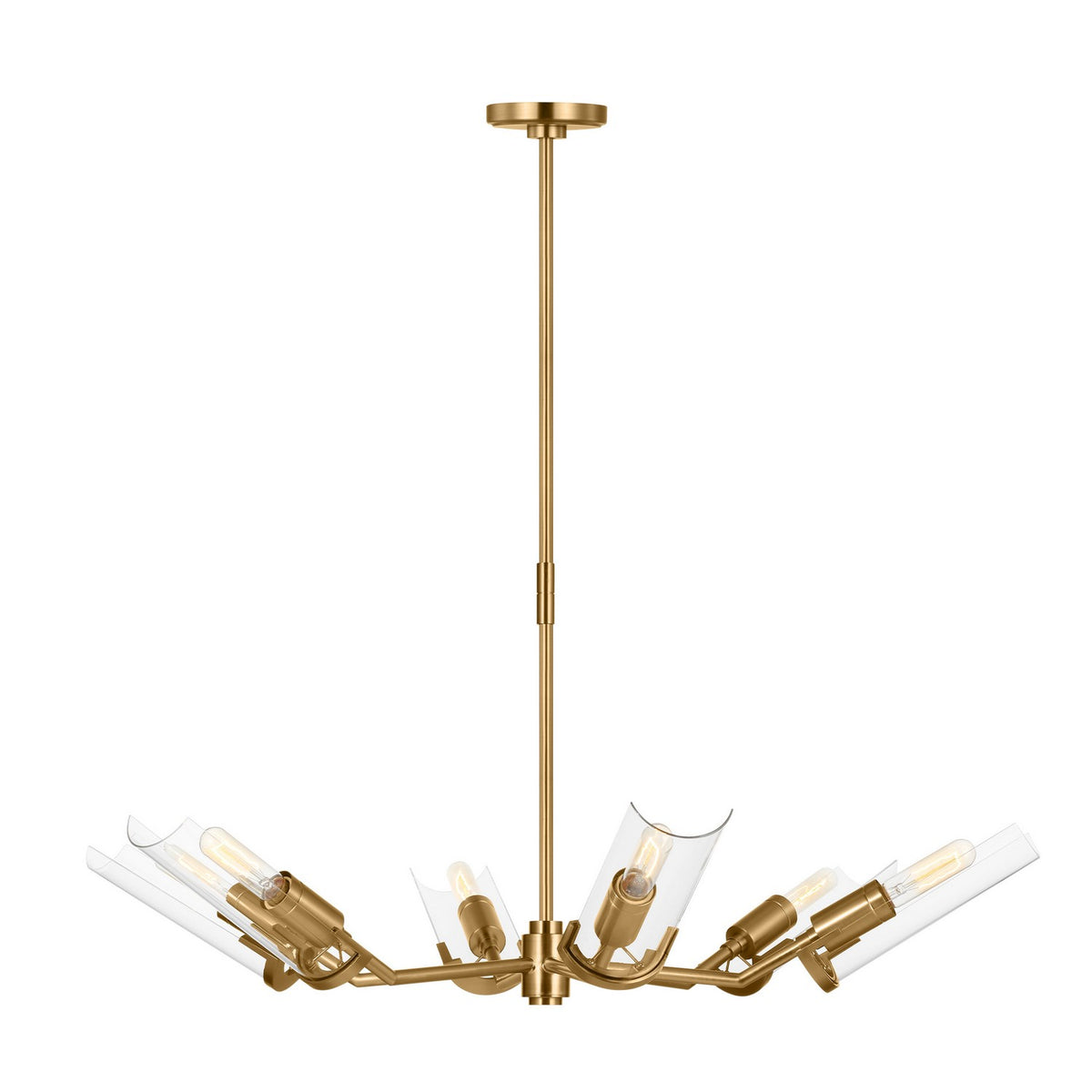 Visual Comfort Studio Canada - TC1166BBS - Six Light Chandelier - Mezzo - Burnished Brass