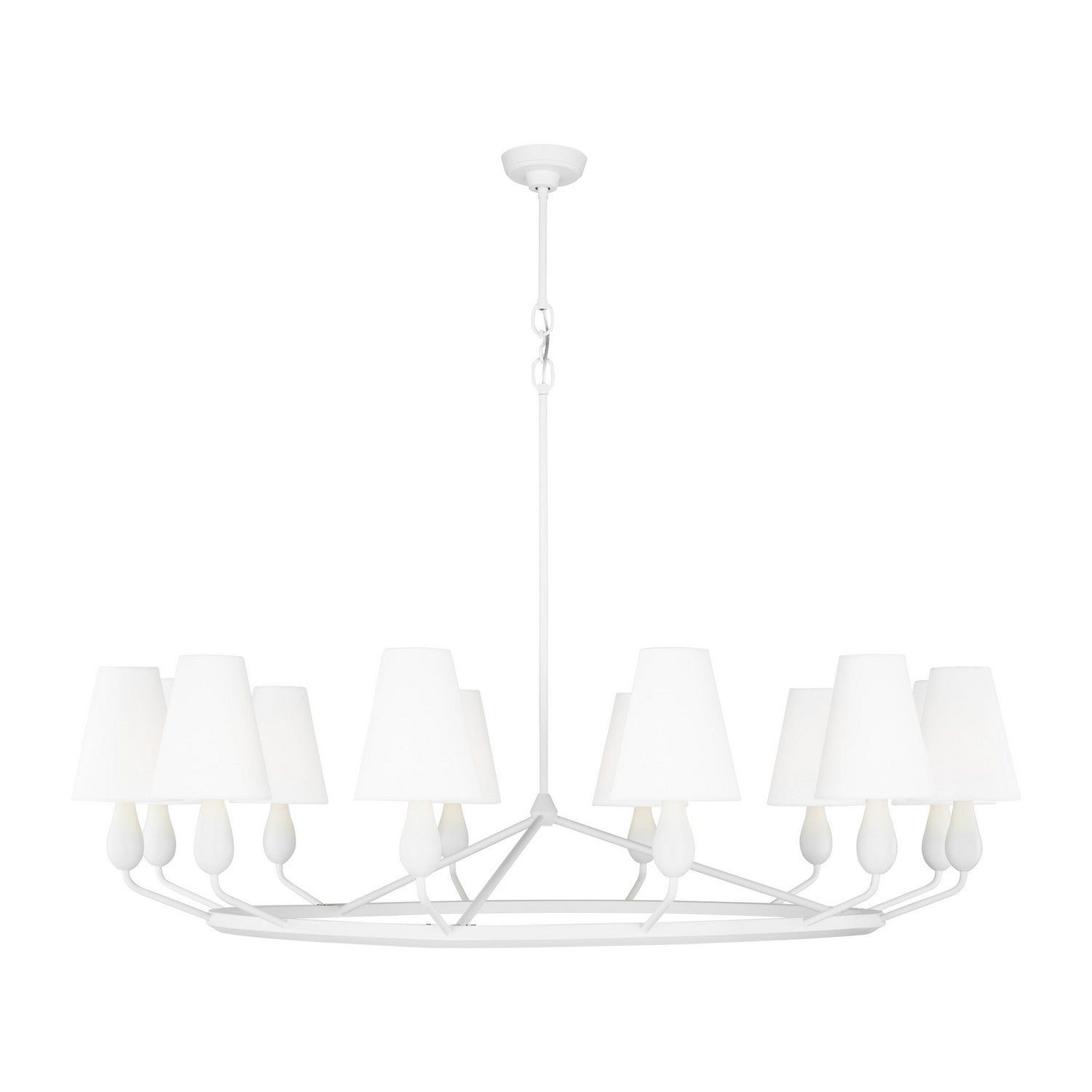Visual Comfort Studio Canada - TC11712AI - 12 Light Chandelier - Ziba - Aged Iron