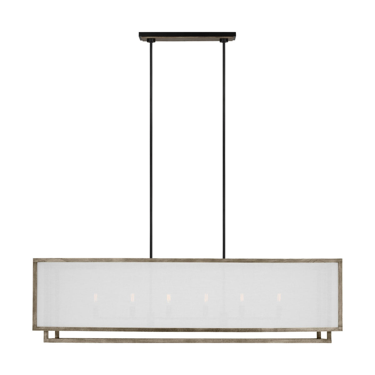 Visual Comfort Studio Canada - TFC1086WDO - Six Light Chandelier - Brockway - Weathered Oak Wood