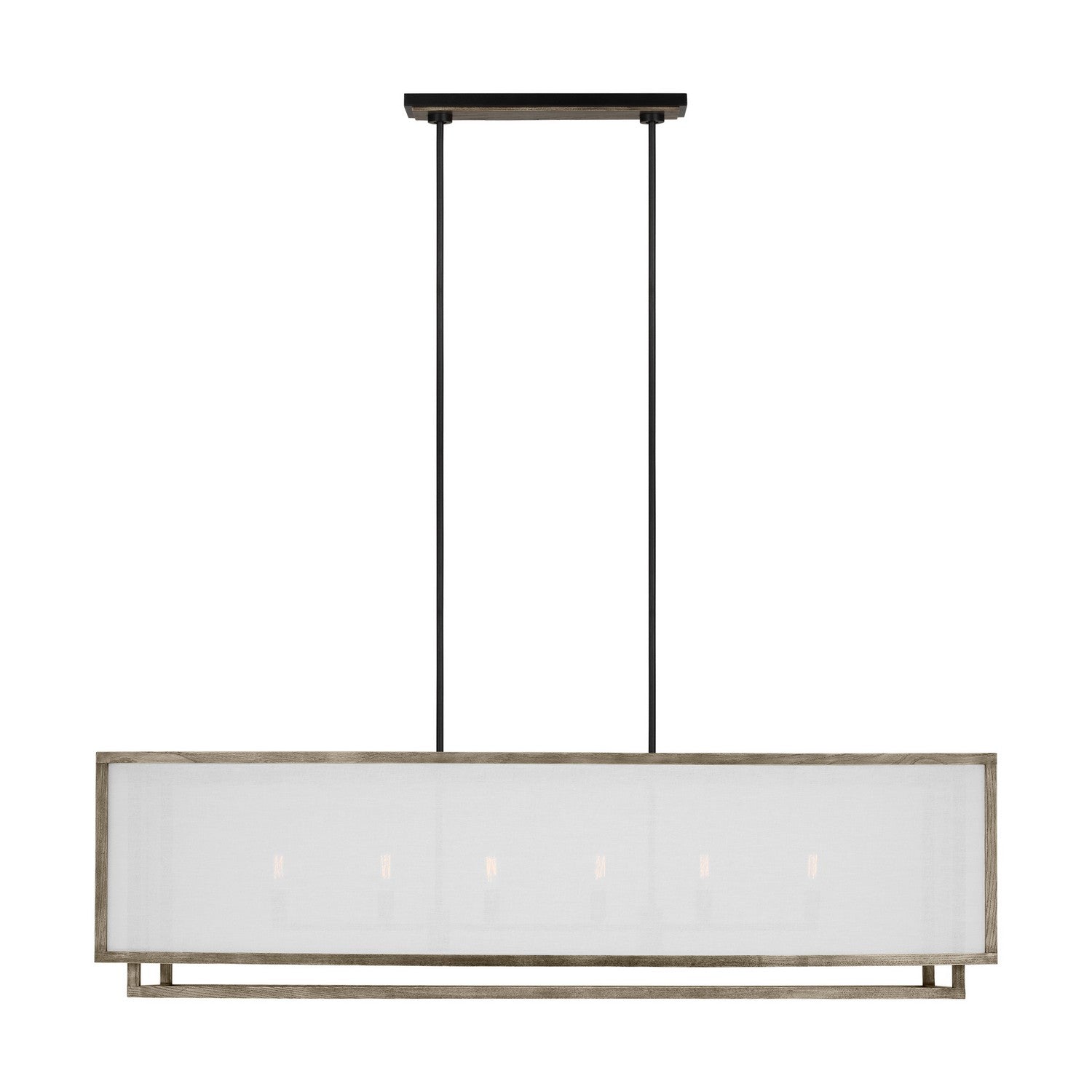 Visual Comfort Studio Canada - TFC1086WDO - Six Light Chandelier - Brockway - Weathered Oak Wood
