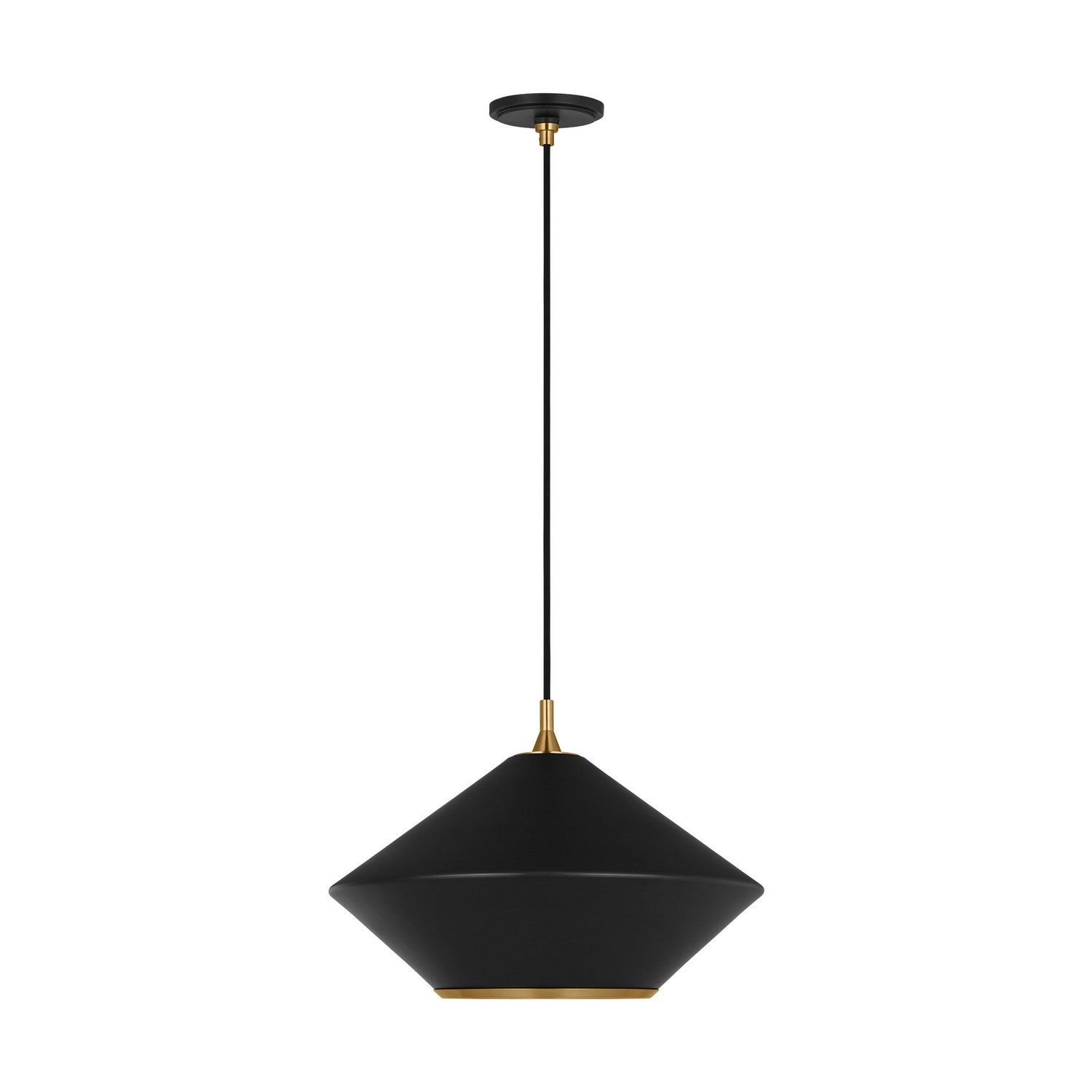Visual Comfort Studio Canada - TP1221MBKBBS - One Light Pendant - Stanza - Midnight Black