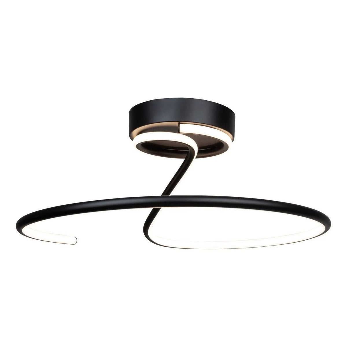 Artcraft Canada - AC6633BK - LED Semi-Flush Mount - Halo - Black