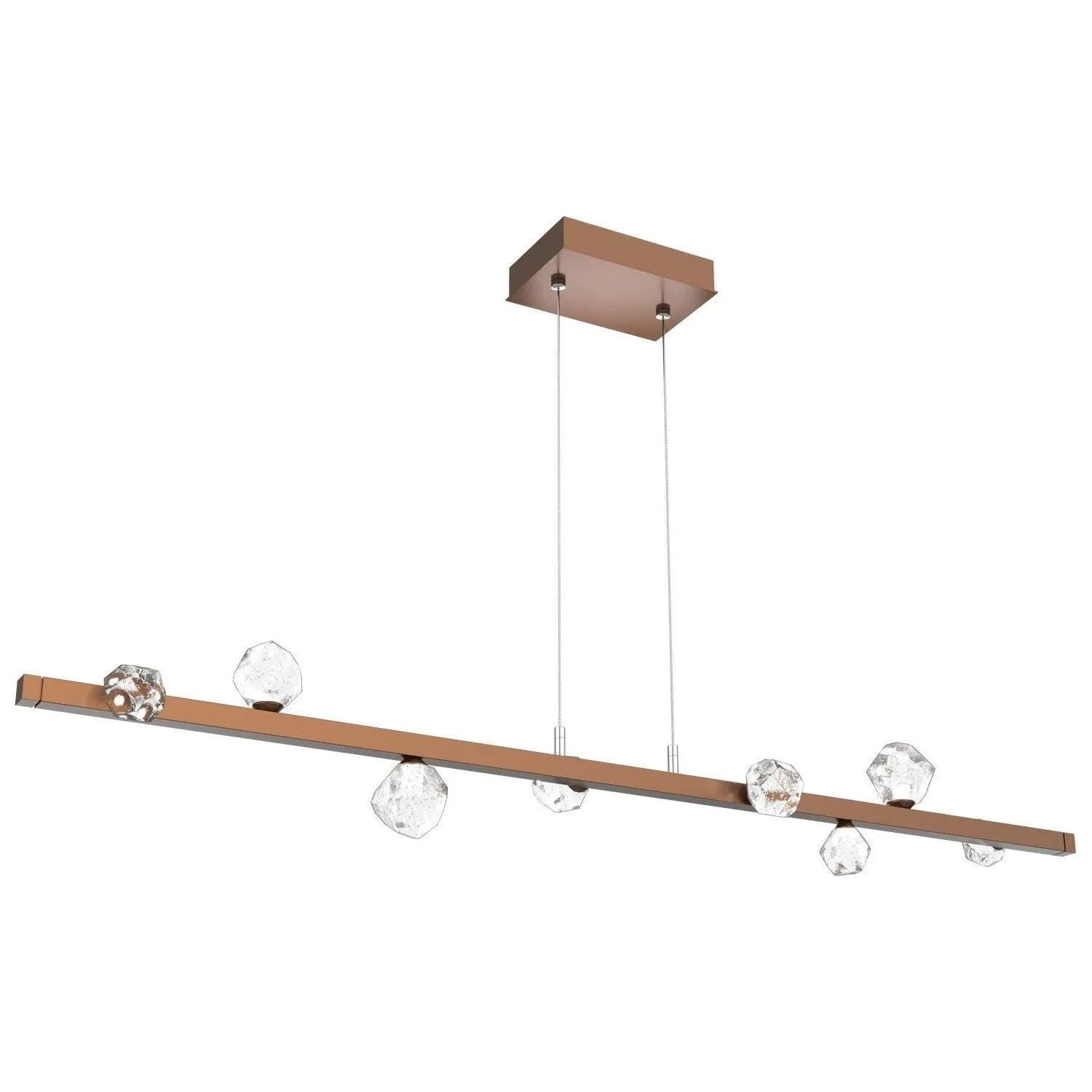 Hammerton Studio - PLB0070-54-BB-CZ-CA1-L3 - LED Linear Suspension - Stella - Burnished Bronze