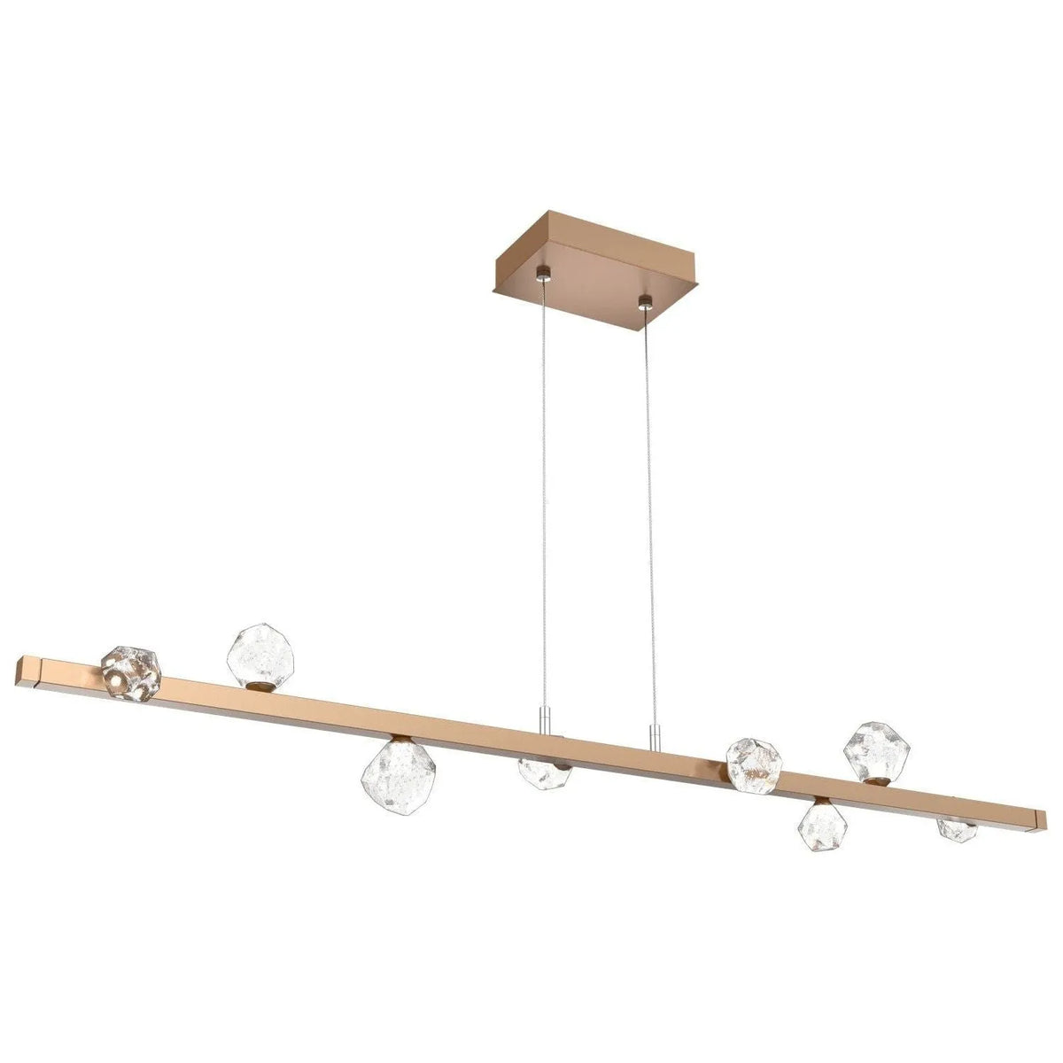Hammerton Studio - PLB0070-54-NB-CZ-CA1-L3 - LED Linear Suspension - Stella - Novel Brass