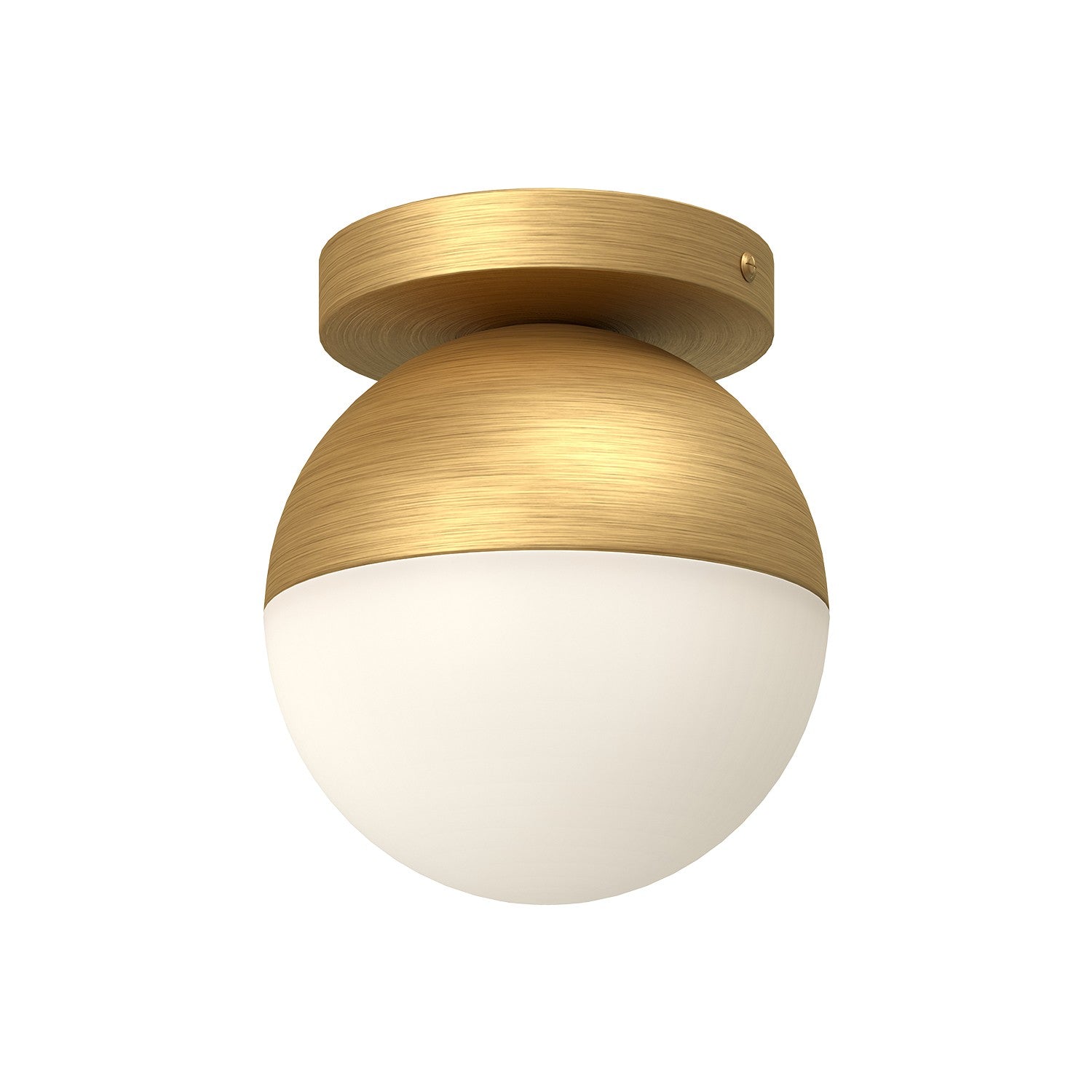 Kuzco Lighting - FM58306-BG/OP - One Light Flush Mount - Monae - Black/Opal Glass/Brushed Gold/Opal Glass