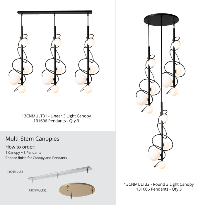 Forge Hubbardton 131606 Olympus Vertical Suspension