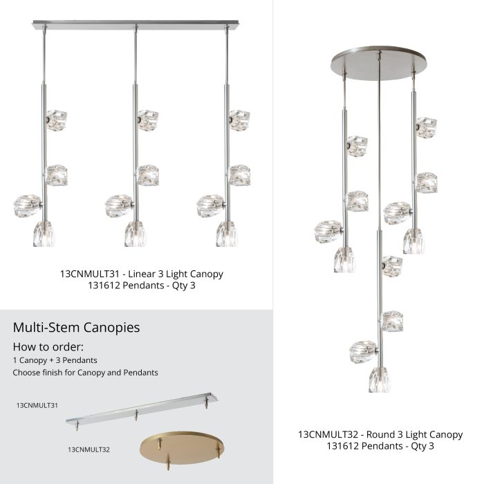 Hubbardton Forge 131612 Gatsby 4-Light Vertical Pendant