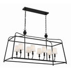 Crystorama - 2249-BF - Huit Lumières Suspendu - Sylvan - Forgé en noir