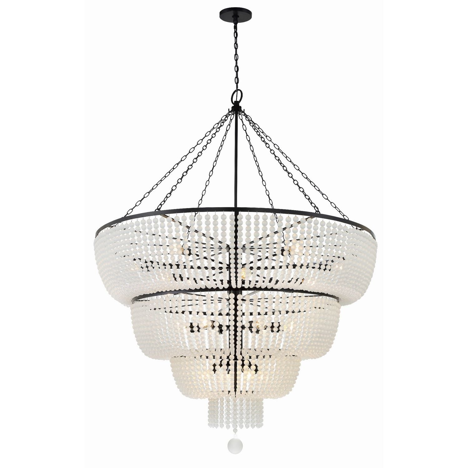 Crystorama - 618-MK - 24 Light Chandelier - Rylee - Matte Black