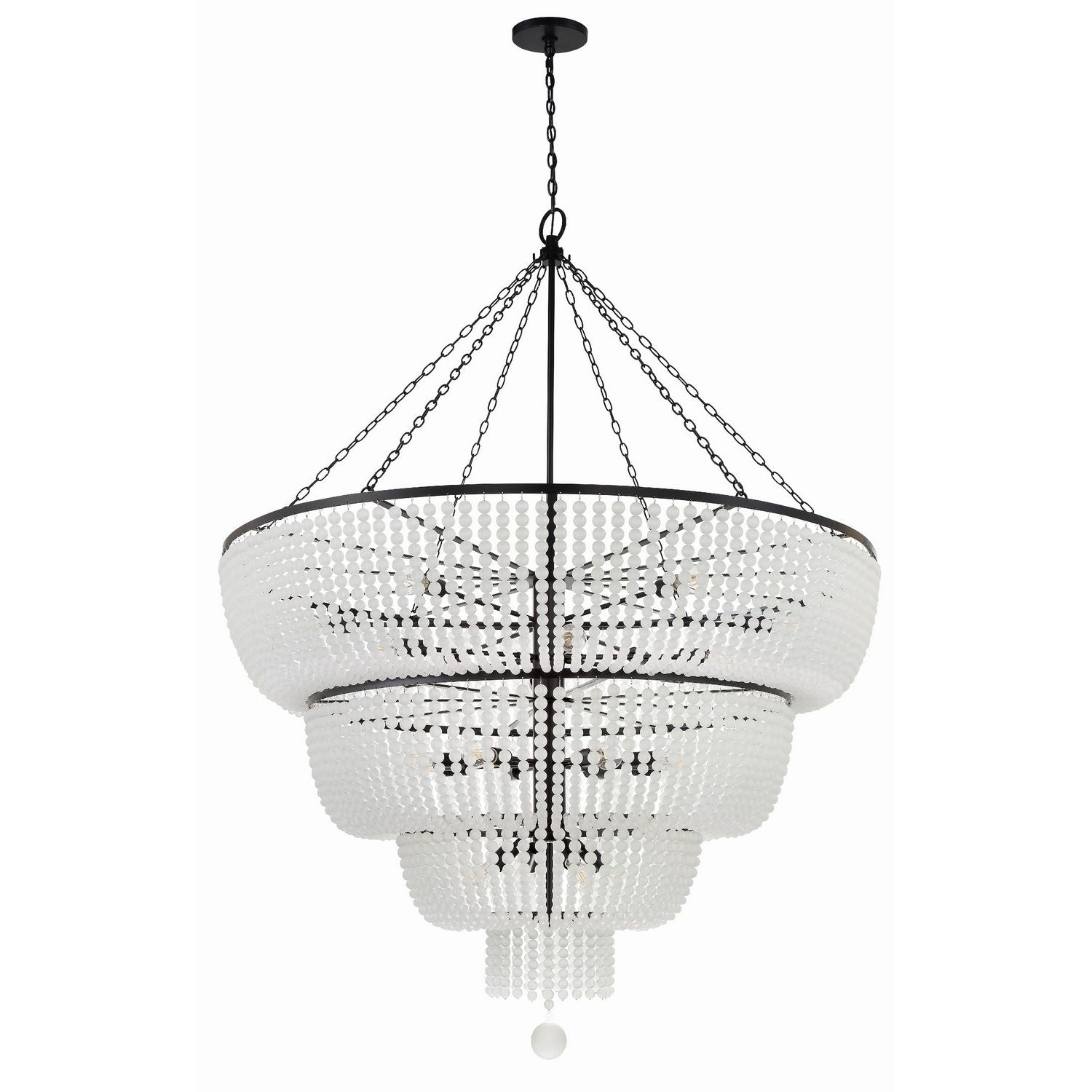 Crystorama - 618-MK - 24 Light Chandelier - Rylee - Matte Black