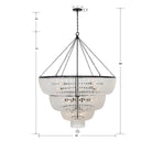 Crystorama - 618-MK - 24 Lumières Suspendu - Rylee - Noir mat