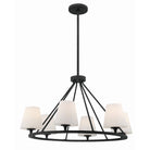 Crystorama - KEE-A3006-BF - Six Light Chandelier - Keenan - Black Forged