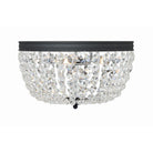 Crystorama - NOL-314-BF-CL-MWP - Trois lumières Plafonnier - Nola - Forgé noir