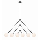 Crystorama - OMN-3006-MK - Six Light Chandelier - Omni - Matte Black