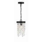 Crystorama - WIN-610-BF-CL-MWP - Une lampe Suspension - Winham - Forgé noir