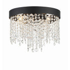 Crystorama - WIN-613-BF-CL-MWP - Four Light Flush Mount - Winham - Black Forged