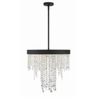 Crystorama - WIN-615-BF-CL-MWP - Cinq lumières Suspendu - Winham - Forgé noir