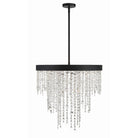 Crystorama - WIN-616-BF-CL-MWP - Six Lumières Suspendu - Winham - Forgé noir