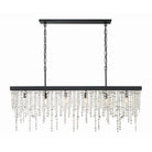 Crystorama - WIN-617-BF-CL-MWP - Six Light Chandelier - Winham - Black Forged