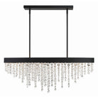 Crystorama - WIN-619-BF-CL-MWP - Huit lumières Suspendu - Winham - Forgé noir