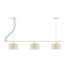 Montclair Light Works - CHA419-16-C26 - Three Light Linear Chandelier - Axis - Cream